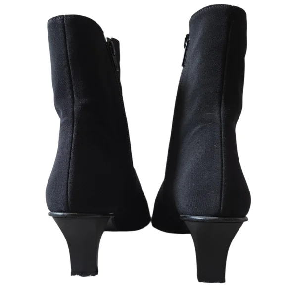 Stuart Weitzman Gore-Tex Black Heeled Boots 7.5 - Picture 6 of 16